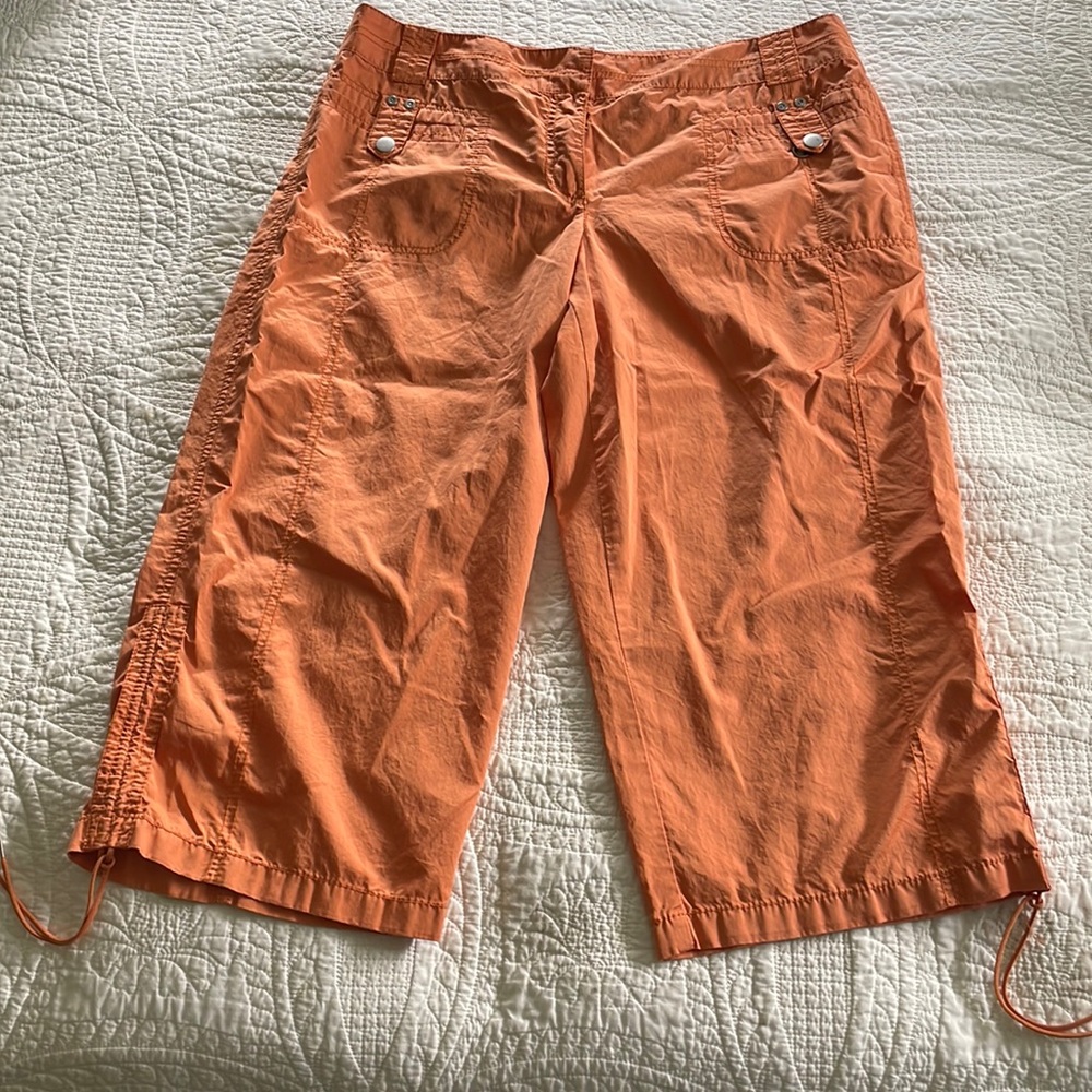 Ann Taylor Loft Orange Capris Size 12 Marisa